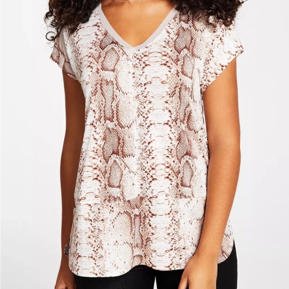 Bar III Snake print Cocktail T-shirt